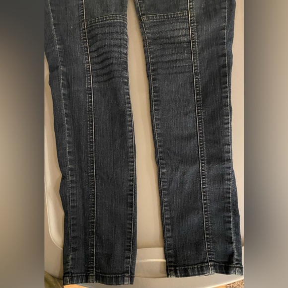 Nine West Vintage America Jeggings Dark Wash Extra Detail Stitching Size 8/28 - Picture 4 of 5